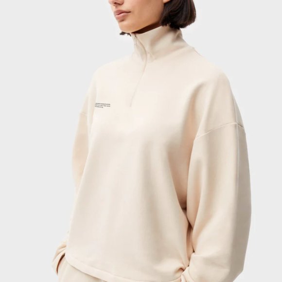 Organic Cotton Terry Quarter Zip - Picture 1 of 6